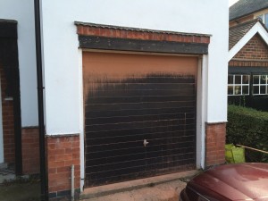 Byron Doors installation of a Ryterna 40mm insulated steel sectional garage door in Mansfield